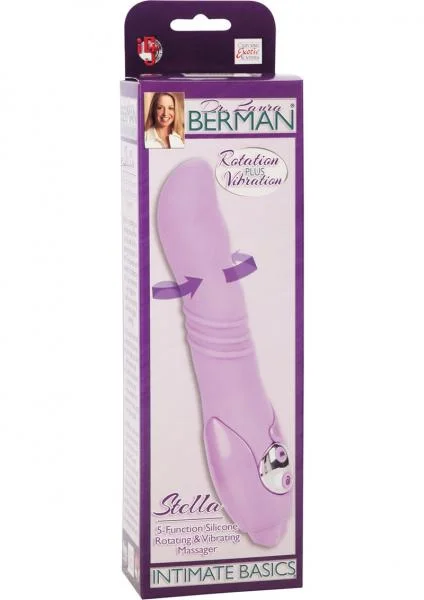 Dr. Laura Berman Stella Silicone Massager Waterproof Lavender 5 Inch