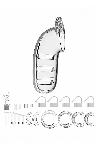 Mancage Model 06 Chastity 5.5 inches Cock Cage Transparent