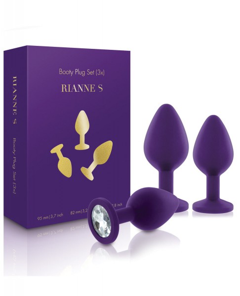 Rianne S. Booty Plug Set 3x - Purple — image 4 of 8