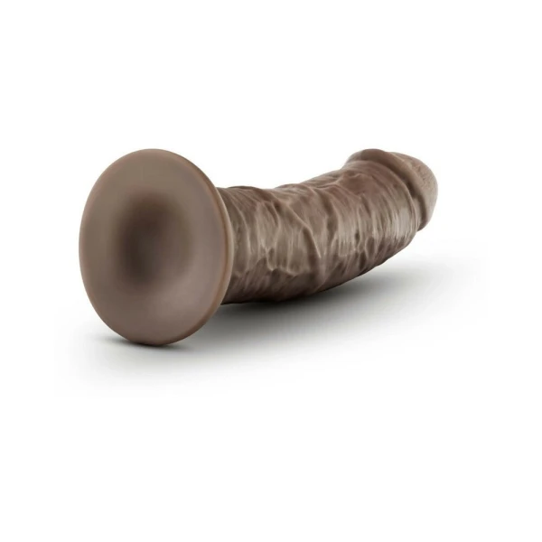 Dr. Skin Plus Thick Posable Dildo 8 In. Chocolate