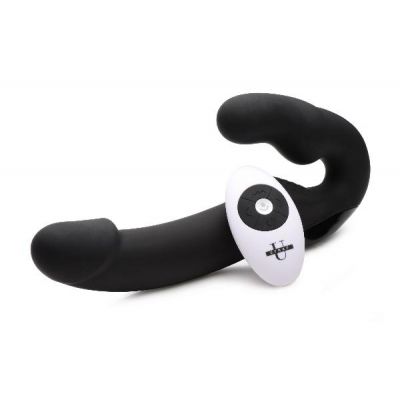 Urge Strapless Strap On With Remote Black