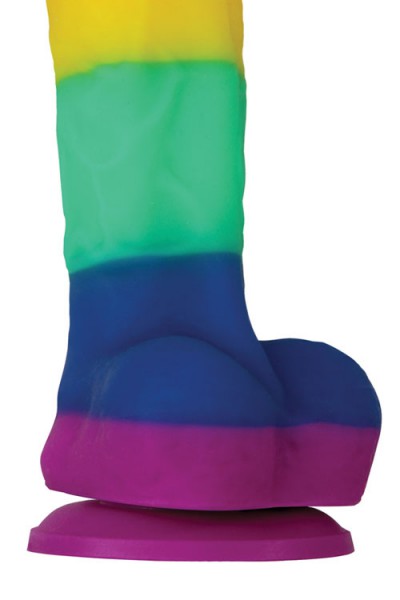 nsnovelties 5" Realistic Rainbow Platinum Silicone Dildo