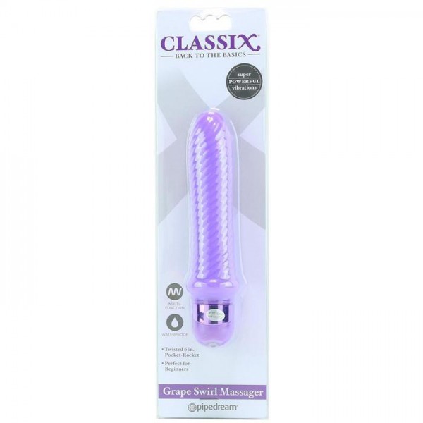 Classix Waterproof Swirl Massager - Perfect For Beginners!