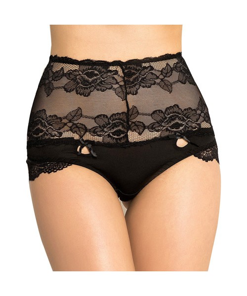 Lace high rise bikini