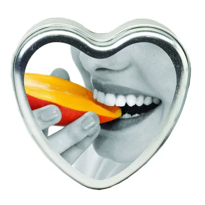 Edible Heart Candle Mango 4 Oz