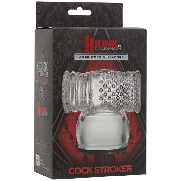Kink Wand Cock Stroker Attach. - Clear