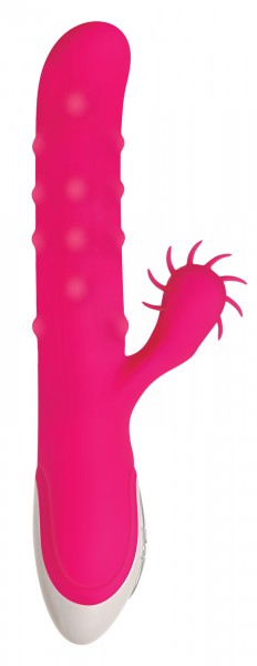 Spun 9'' Beaded Rabbit Vibrator