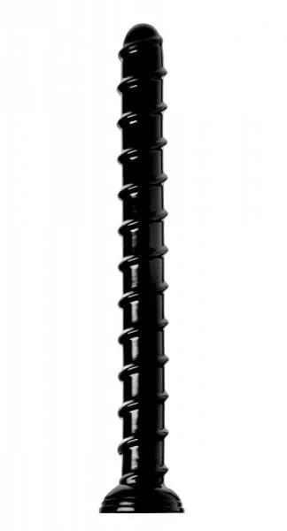 Hosed 18 Inches Swirl Anal Snake Black — image 6 of 8