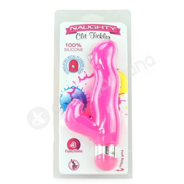Pink Naughty Clit Tickler Vibrator