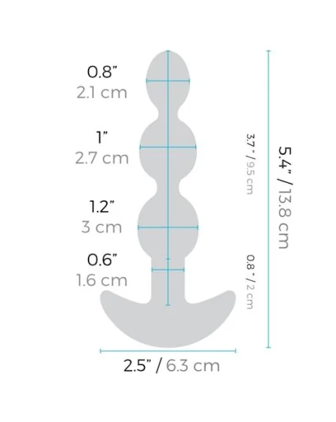 B-VIBE - TRIPLET ANAL BEADS - BLACK