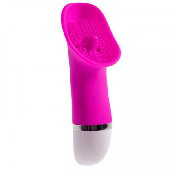 Bondara Magenta Silicone Clit Tongue Vibrator