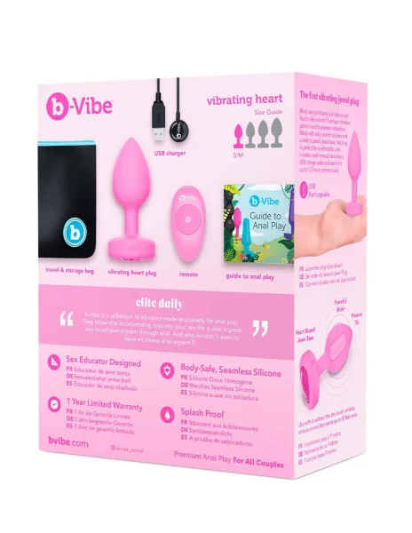 B-Vibe Vibrating Heart Plug S/M — image 13 of 13
