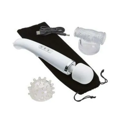 Personal Massagers Cloud 9 Health Wellness Wand Massager Kit 30 Function White