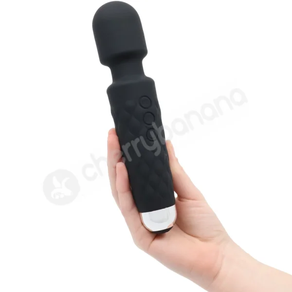 Cherry Banana Black 7 Speed Mini Massage Wand