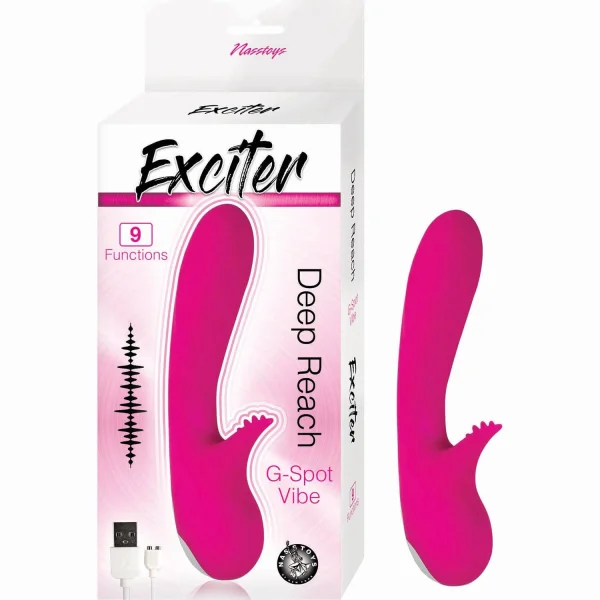 Exciter Deep Reach G-spot Vibe Pink