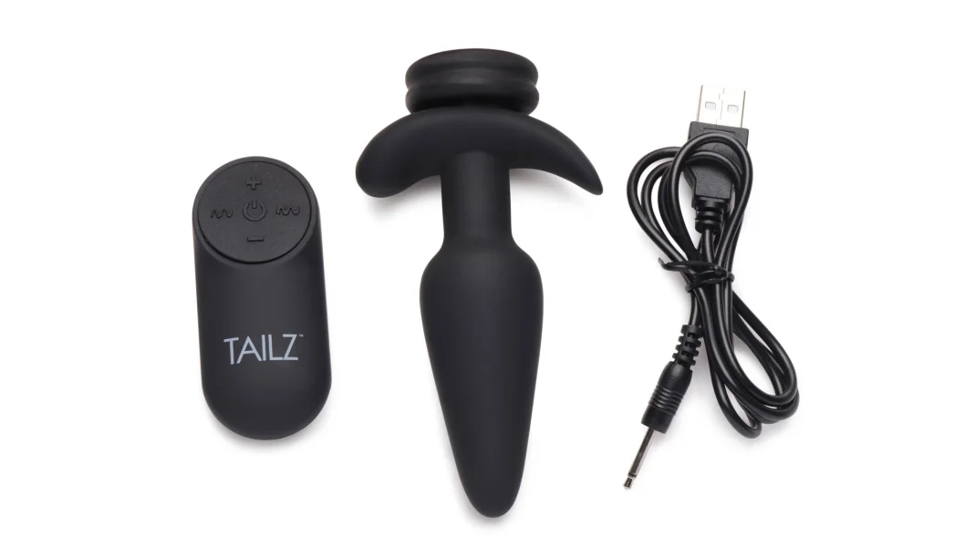 Interchangeable 10x  Vibrating Small Silicone Anal Silicone Anal Plug With Remote