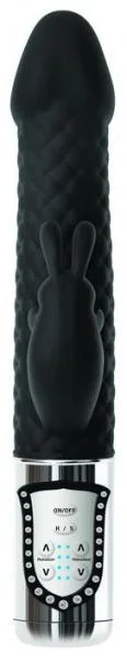 Black Diamond Silicone Rabbit Vibrator — image 6 of 8