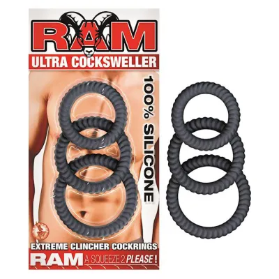 Nass Toys Ram Ultra Cock Sweller Black