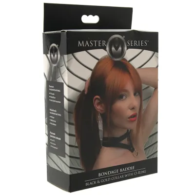 Master Series Bondage Baddie Collar and O Ring