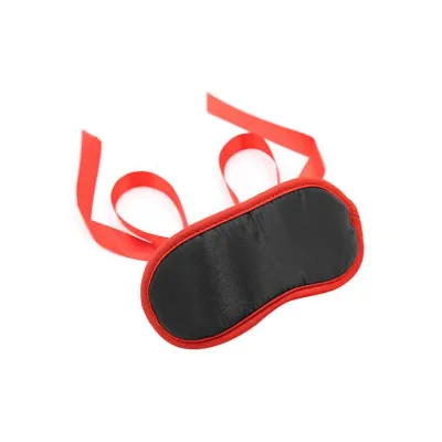 Cadet Padded Blindfold Black red