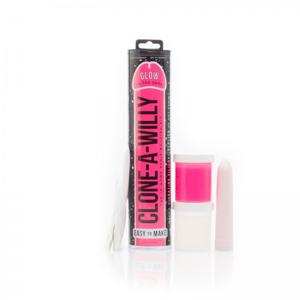 Clone a Willy Glow in the Dark Hot Pink