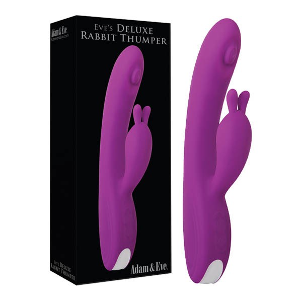 Adam and Eve Deluxe Thumper 9" Silicone Rabbit Vibrator