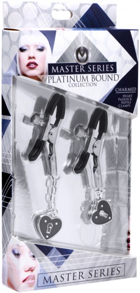 Heart Padlock Nipple Clamps