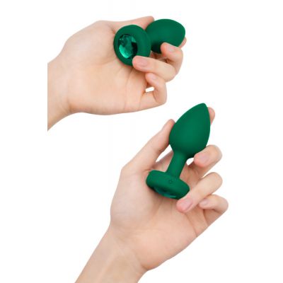 B Vibe Vibrating Jewel Butt Plug Medium Large
