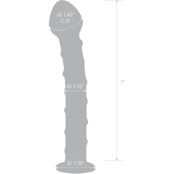 Glas Blue Spiral Glass Dildo