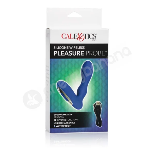 Blue Silicone Wireless Pleasure Probe