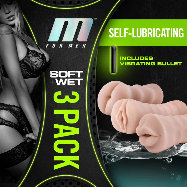 Self-Lubricating Stroker Triple Pack