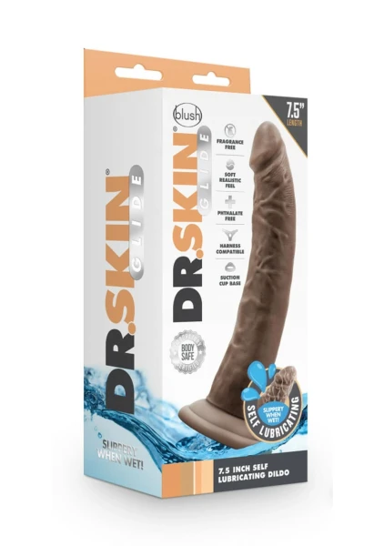 Dr. Skin Glide - 7.5 inch Self Lubricating Dildo