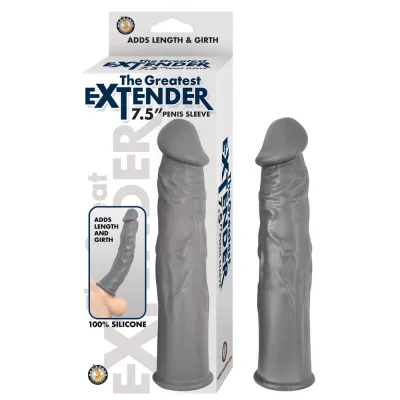 The Greatest Extender 7 5 quot Penis Sleeve Grey