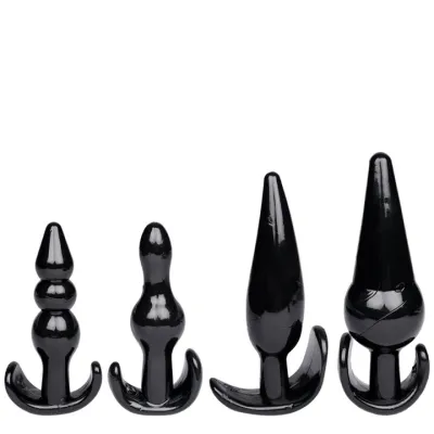 Bondara Pick And Mix Black 4 Piece Butt Plug Set