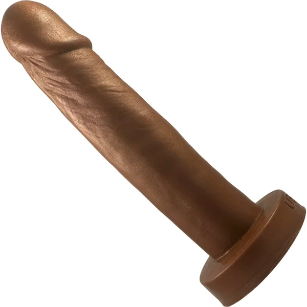 The Teres Dual-Density Realistic 7.5" Silicone Dildo By Uberrime - Chocolate