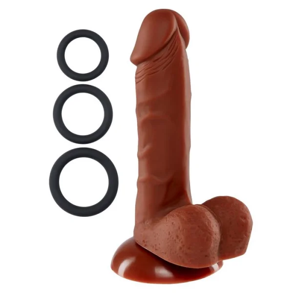 Cloud 9 Pro Sensual Premium Silicone 6 Inch Suction Cup Dildo - Chocolate