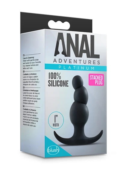 Anal Adventures Platinum Stacked Plug