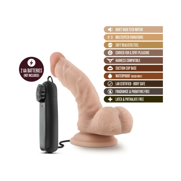 Dr. Skin - Dr. Ken - 6.5in Vibrating Cock With Suction Cup - Vanilla — image 11 of 12