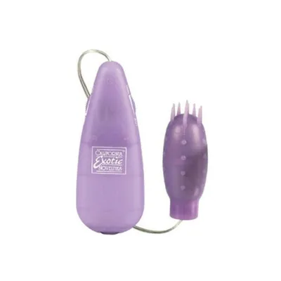Silicone Slims Vibrating Nubby Bullet Purple