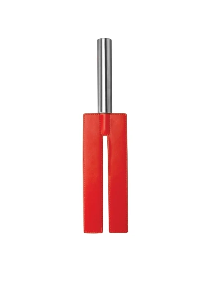 Leather Slit Paddle - Red -