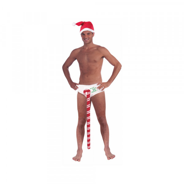 Candy Cane Stud Undies Wanna Lick My Stick