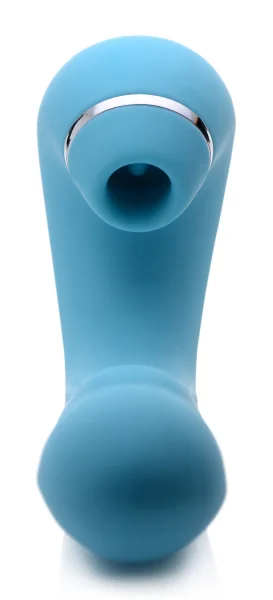 Shegasm 5 Star 10x Tapping G-Spot Vibe With Suction - Teal