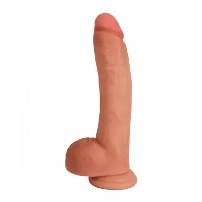 Jock Bareskin 9 inches Dong with Balls Beige