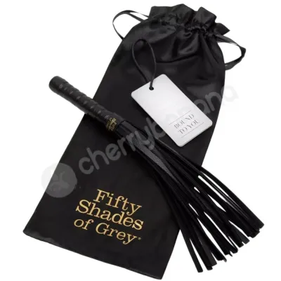 Fifty Shades Of Grey Bound To You Small Black Faux Leather Flogger