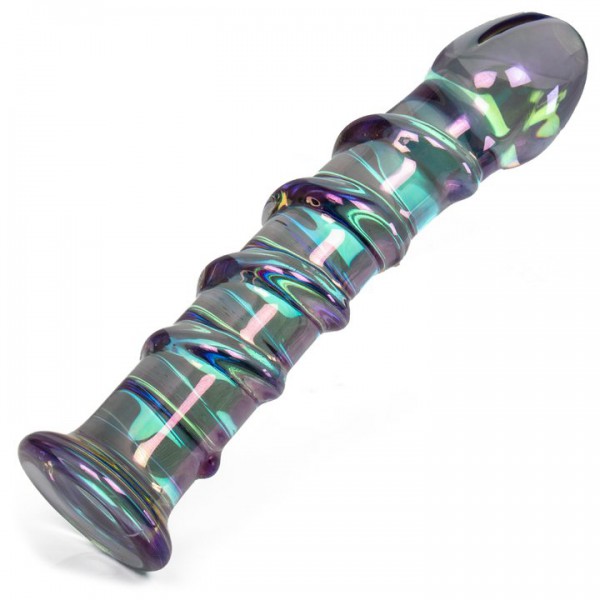 Glacier Glass Aura Spiral Dildo – 7 Inch — image 4 of 5