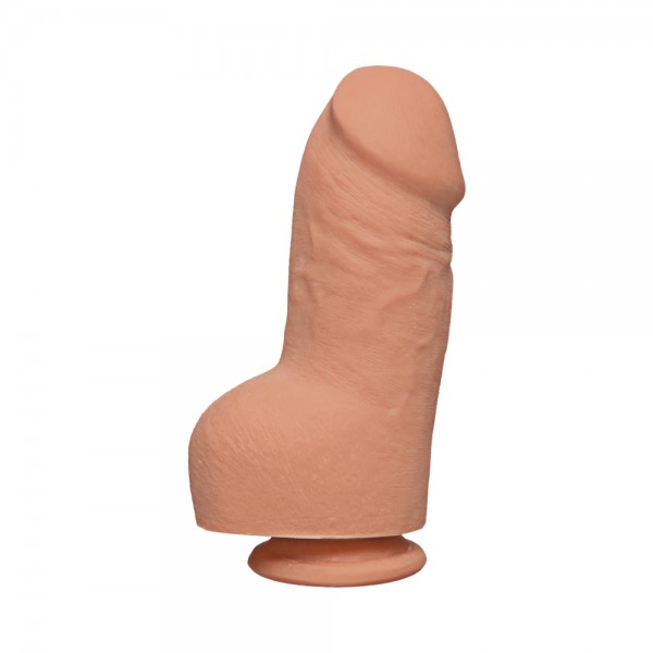 The D Fat D 8 inches With Balls Ultraskyn Beige Dildo