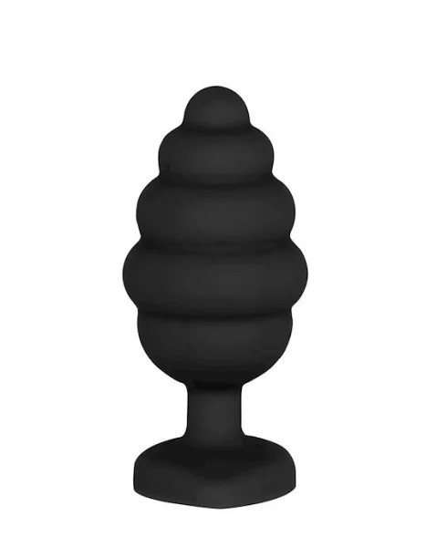 Ribbed Diamond Heart Plug
