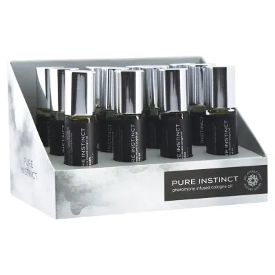 Pure Instinct Pheromone Cologne Oil for Him 10 2ml 12 Pc Display Set