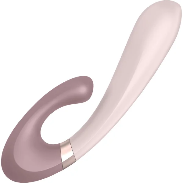 Satisfyer Heat Wave Rechargeable Warming App Enabled 12-Function Dual Stimulation Vibrator - Mauve