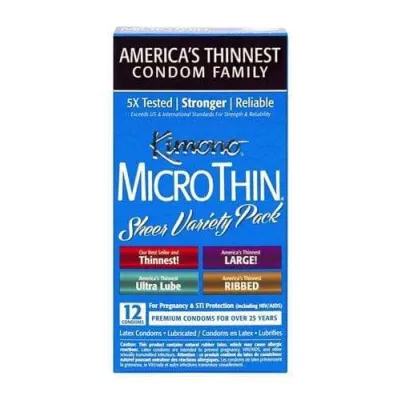 Kimono Microthin Sheer Variety Pack 12 Count